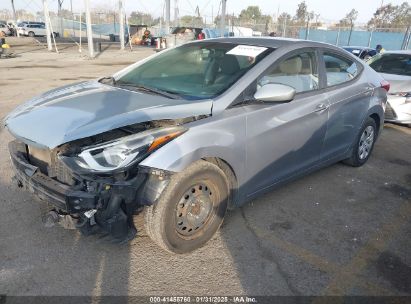 2016 HYUNDAI ELANTRA SE Silver  Gasoline 5NPDH4AE2GH708274 photo #3