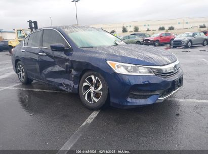 2017 HONDA ACCORD LX Blue  Gasoline 1HGCR2F34HA246332 photo #1