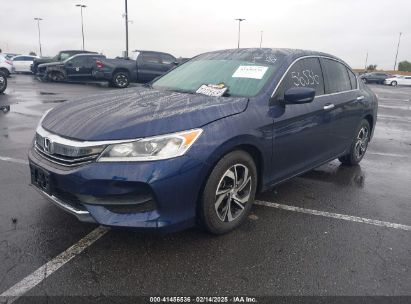 2017 HONDA ACCORD LX Blue  Gasoline 1HGCR2F34HA246332 photo #3