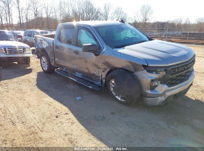 2023 CHEVROLET SILVERADO 1500 4WD  SHORT BED CUSTOM Gray  Gasoline 1GCPDBEK8PZ289983 photo #1