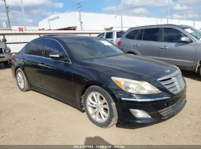 2013 HYUNDAI GENESIS 3.8 Black  Gasoline KMHGC4DD6DU221154 photo #1