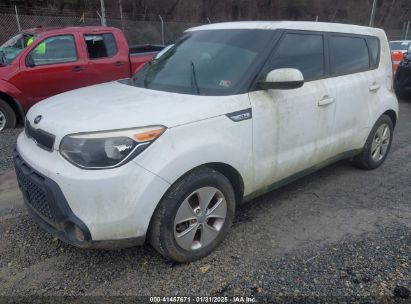 2015 KIA SOUL White  Gasoline KNDJN2A23F7234652 photo #3