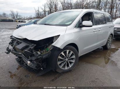 2016 KIA SEDONA SX Silver  Gasoline KNDMC5C13G6156874 photo #3