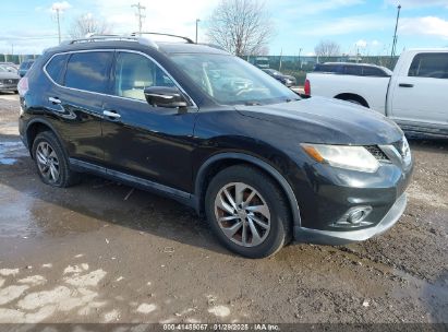 2014 NISSAN ROGUE SL Black  Gasoline 5N1AT2MV1EC845695 photo #1