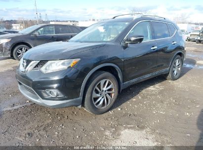 2014 NISSAN ROGUE SL Black  Gasoline 5N1AT2MV1EC845695 photo #3