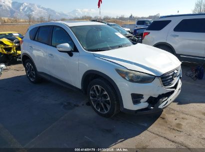 2016 MAZDA CX-5 GRAND TOURING White  Gasoline JM3KE4DY5G0659081 photo #1