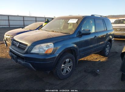 2004 HONDA PILOT EX Blue  Gasoline 2HKYF18494H569436 photo #3