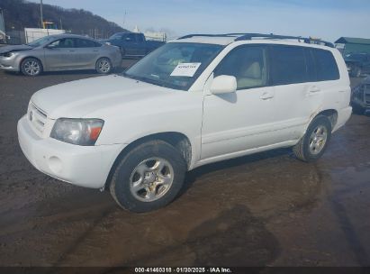 2005 TOYOTA HIGHLANDER White  Gasoline JTEGD21A850122596 photo #3