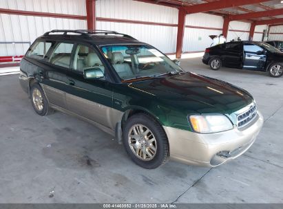 2001 SUBARU OUTBACK H6-3.0 Green  Gasoline 4S3BH896917641339 photo #1