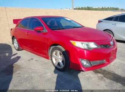 2013 TOYOTA CAMRY SE Red  Gasoline 4T1BF1FKXDU721815 photo #1