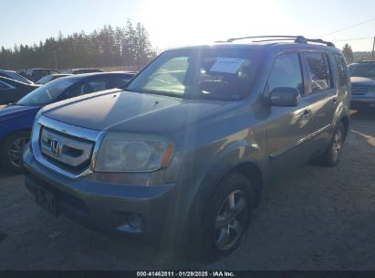 2009 HONDA PILOT EX-L Gray  Gasoline 5FNYF48579B032287 photo #3