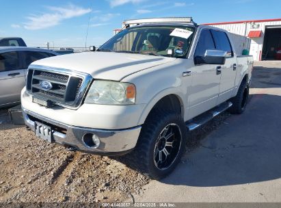 2008 FORD F-150 LARIAT White  Flexible Fuel 1FTPW14V68KB18286 photo #3