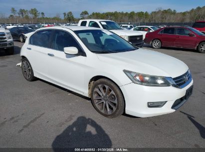 2013 HONDA ACCORD SPORT White  Gasoline 1HGCR2F58DA199270 photo #1