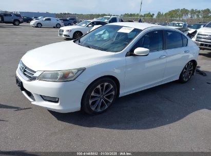 2013 HONDA ACCORD SPORT White  Gasoline 1HGCR2F58DA199270 photo #3