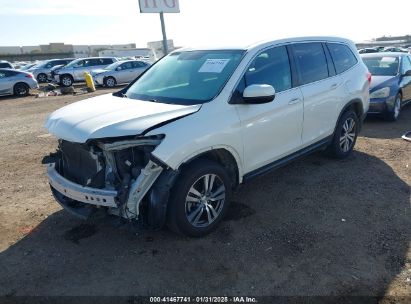 2018 HONDA PILOT EX White  Gasoline 5FNYF5H39JB003706 photo #3