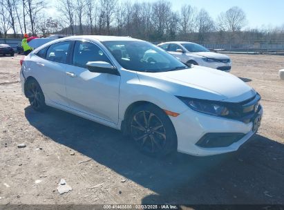 2020 HONDA CIVIC SPORT White  Gasoline 19XFC2F84LE030107 photo #1