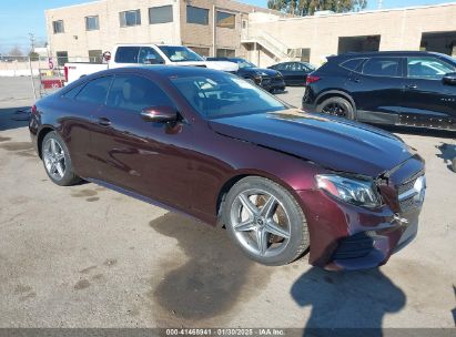 2019 MERCEDES-BENZ E 450 Maroon  Gasoline WDD1J6HB1KF079582 photo #1