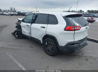 2015 JEEP CHEROKEE SPORT White  Gasoline 1C4PJLAB8FW542210 photo #4