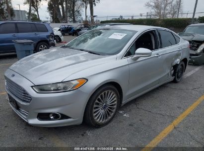 2013 FORD FUSION TITANIUM Silver  Gasoline 3FA6P0K92DR192843 photo #3