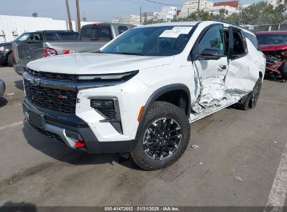 2024 CHEVROLET TRAVERSE AWD Z71 White  Gasoline 1GNEVJKS6RJ189232 photo #3