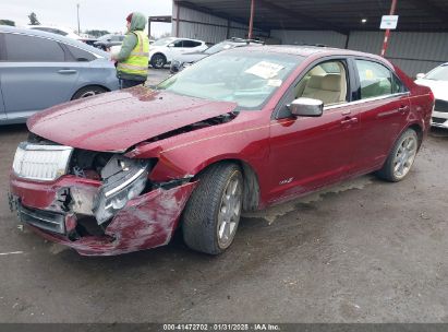 2007 LINCOLN MKZ Red  Gasoline 3LNHM28T37R645863 photo #3