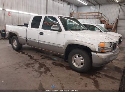 2002 GMC SIERRA 1500 SLE White  Gasoline 2GTEK19TX21353985 photo #1