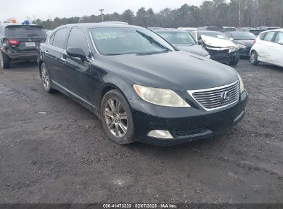 2008 LEXUS LS 460 Black  Gasoline JTHBL46F685069260 photo #1