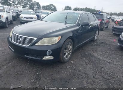 2008 LEXUS LS 460 Black  Gasoline JTHBL46F685069260 photo #3