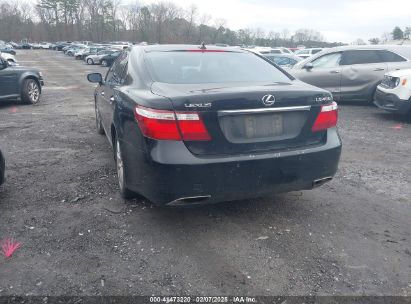 2008 LEXUS LS 460 Black  Gasoline JTHBL46F685069260 photo #4