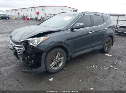 2017 HYUNDAI SANTA FE SPORT 2.4L Blue  Gasoline 5NMZUDLB8HH007614 photo #3