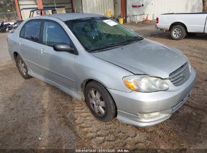 2003 TOYOTA COROLLA S Silver  Gasoline 1NXBR32E43Z125360 photo #1