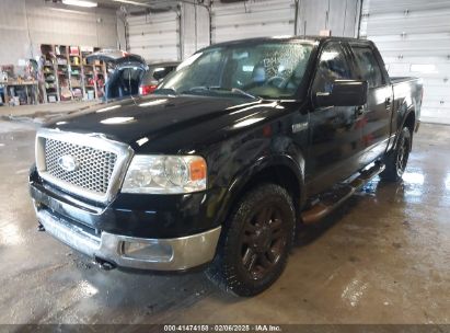 2004 FORD F-150 FX4/LARIAT/XLT Black  Gasoline 1FTPW14544KB48266 photo #3