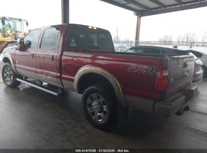 2014 FORD F-250 LARIAT Red  Diesel 1FT7W2BT9EEA83969 photo #4