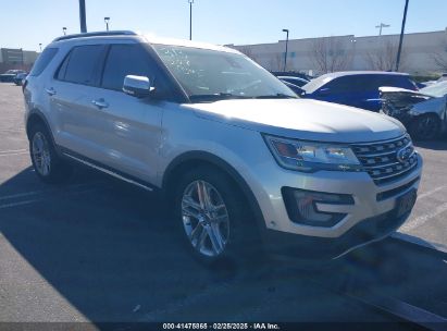 2017 FORD EXPLORER LIMITED Silver  Gasoline 1FM5K7F84HGD42166 photo #1