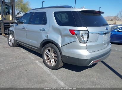 2017 FORD EXPLORER LIMITED Silver  Gasoline 1FM5K7F84HGD42166 photo #4