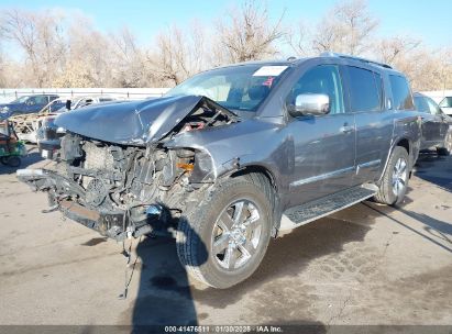 2014 NISSAN ARMADA PLATINUM Silver  Gasoline 5N1AA0NE2EN610901 photo #3