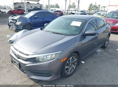 2017 HONDA CIVIC EX Gray  Gasoline 2HGFC2F73HH500745 photo #3