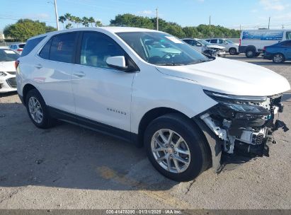 2022 CHEVROLET EQUINOX FWD LT White  Gasoline 3GNAXKEV3NL211341 photo #1