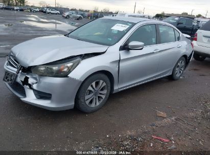 2014 HONDA ACCORD LX Silver  Gasoline 1HGCR2F34EA085475 photo #3