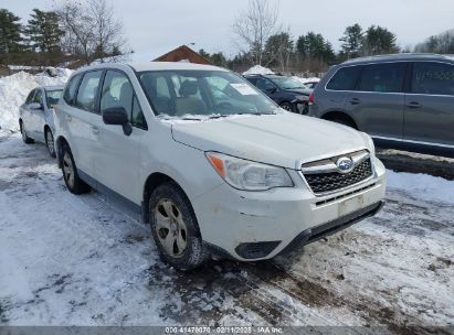 2015 SUBARU FORESTER 2.5I White  Gasoline JF2SJAAC9FH461830 photo #1