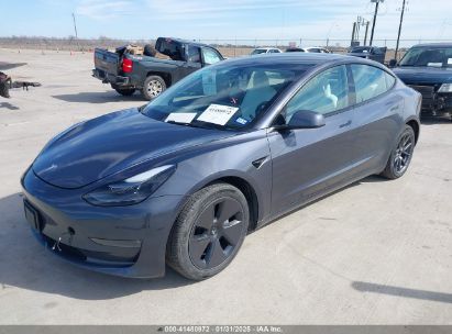 2023 TESLA MODEL 3 LONG RANGE DUAL MOTOR ALL-WHEEL DRIVE Gray  Electric 5YJ3E1EB6PF596466 photo #3