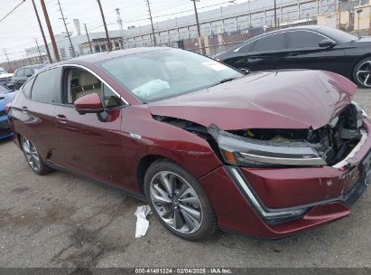 2018 HONDA CLARITY PLUG-IN HYBRID TOURING Maroon  Hybrid JHMZC5F38JC005104 photo #1