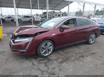 2018 HONDA CLARITY PLUG-IN HYBRID TOURING Maroon  Hybrid JHMZC5F38JC005104 photo #3