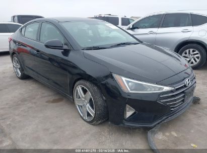 2019 HYUNDAI ELANTRA SE Black  Gasoline 5NPD74LF2KH490774 photo #1