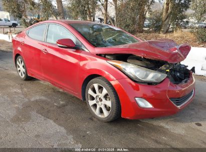 2013 HYUNDAI ELANTRA LIMITED Red  Gasoline KMHDH4AE6DU714852 photo #1