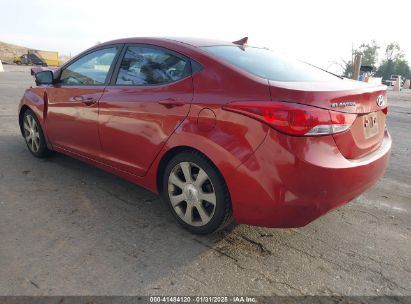 2013 HYUNDAI ELANTRA LIMITED Red  Gasoline KMHDH4AE6DU714852 photo #4