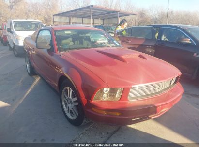 2008 FORD MUSTANG V6 DELUXE/V6 PREMIUM Maroon  Gasoline 1ZVHT80N485160012 photo #1