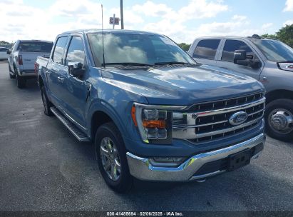 2023 FORD F-150 LARIAT Gray  Gasoline 1FTFW1E5XPFC05755 photo #1