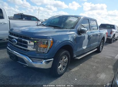 2023 FORD F-150 LARIAT Gray  Gasoline 1FTFW1E5XPFC05755 photo #3