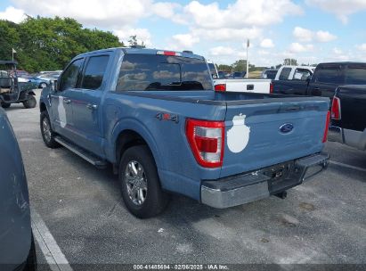 2023 FORD F-150 LARIAT Gray  Gasoline 1FTFW1E5XPFC05755 photo #4